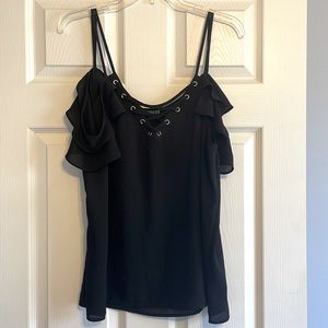 Express casual black blouse